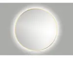 Hornbach LED-Lichtspiegel Cordia ROUND LINE rund 60x60 cm mit Alurahmen gold