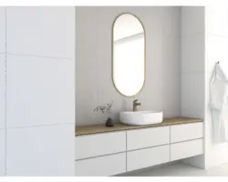 Rahmenspiegel Cordia OVAL LINE oval 100x50 cm mit Alurahmen