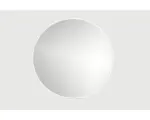 Hornbach Rahmenspiegel Cordia ROUND LINE MIRROR rund 40x40 cm mit Alurahmen weiß