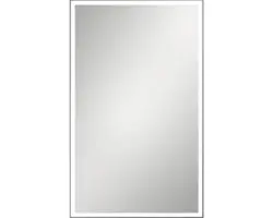 LED-Lichtspiegel Cordia CLASSIC LINE eckig 100x65 cm mit Alurahmen schwarz