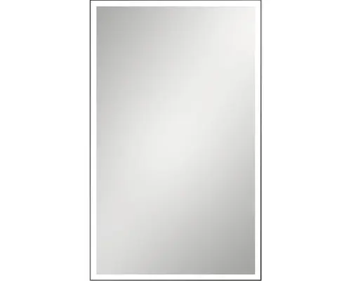 LED-Lichtspiegel Cordia CLASSIC LINE eckig 100x65 cm mit Alurahmen schwarz