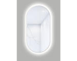 Hornbach LED-Lichtspiegel Cordia OVAL LINE BACKLIGHT oval 100x50 cm mit Alurahmen weiß