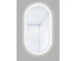 Hornbach LED-Lichtspiegel Cordia OVAL LINE BACKLIGHT oval 100x50 cm mit Alurahmen weiß