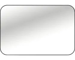 Rahmenspiegel Cordia TENDER LINE 80x100 cm mit Alurahmen schwarz