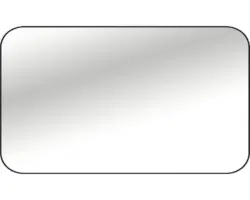 Rahmenspiegel Cordia TENDER LINE 80x120 cm mit Alurahmen schwarz