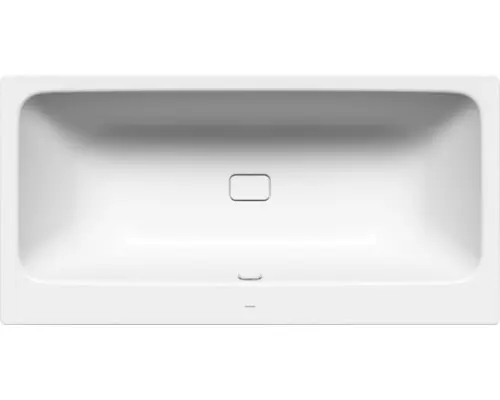 Rechteckbadewanne Kaldewei Asymmetric Duo Perl-Effekt Antislip 170x80 cm alpinweiß glänzend mit vollflächiger Antirutschbeschichtung und schmutzabweisender Beschichtung