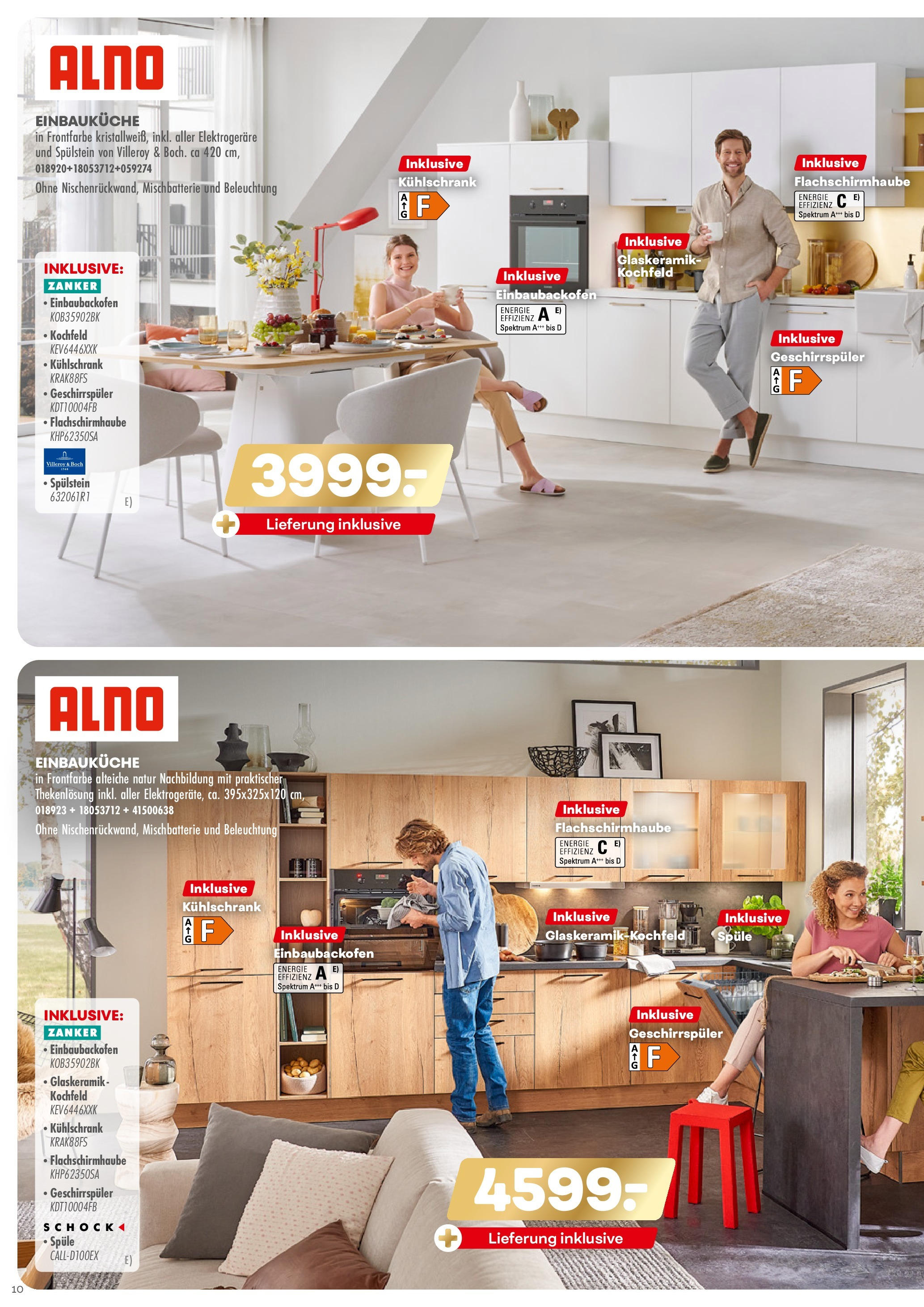 Möbel Kraft Prospekt 	 (ab 07.11.2020) zum Blättern | Seite: 10 | Produkte: Kühlschrank, Kochfeld, Geschirrspüler, Einbauküche