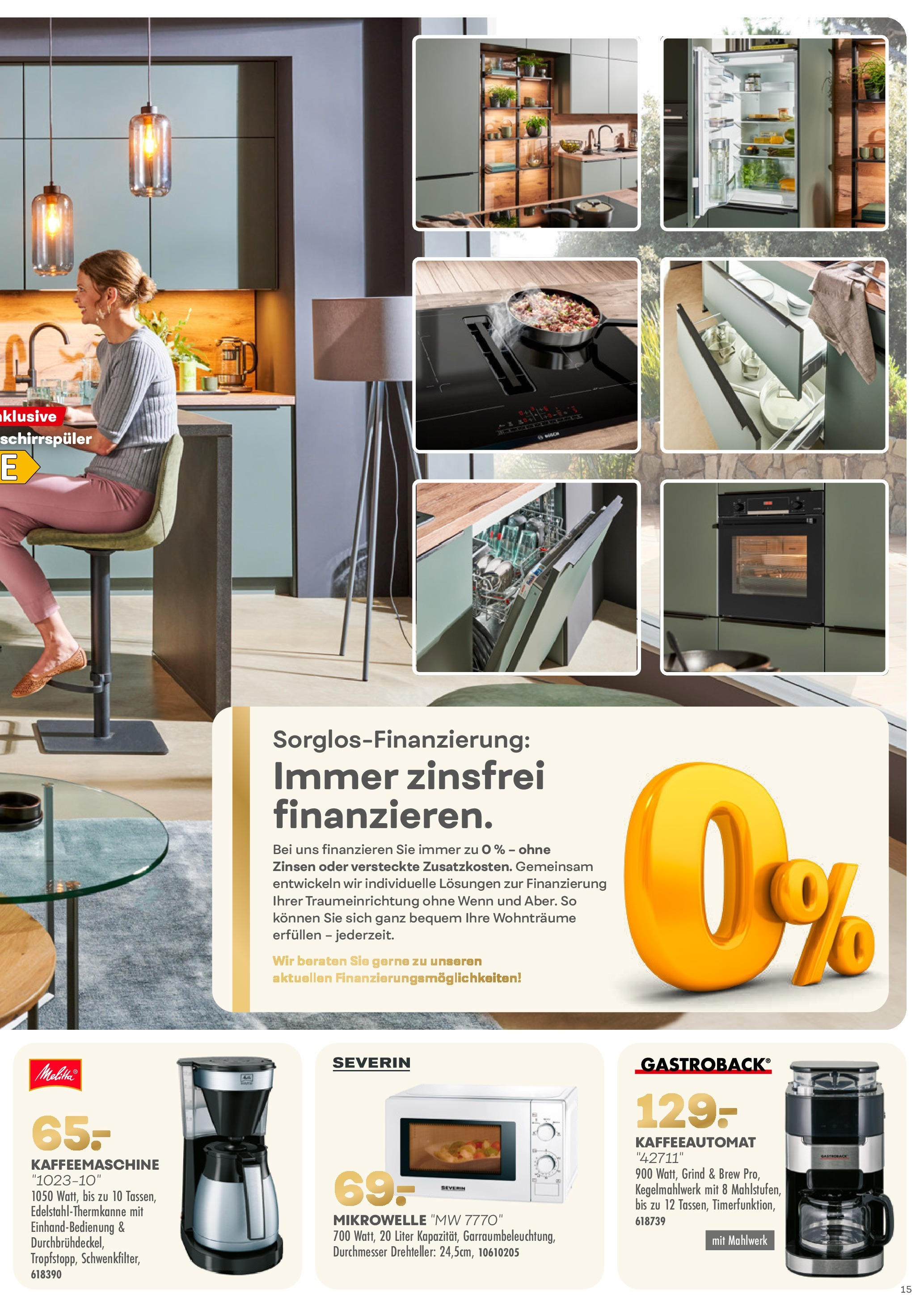 Möbel Kraft Prospekt 	 (ab 07.11.2020) zum Blättern | Seite: 15 | Produkte: Mikrowelle, Kaffeemaschine