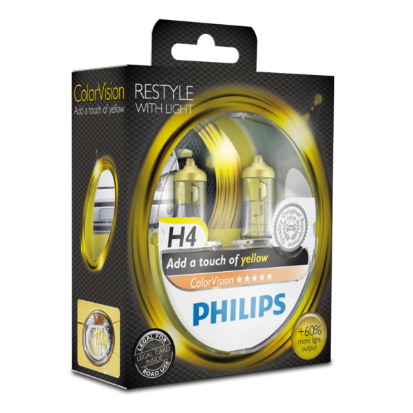 Philips ColorVision H4 +60% Glühlampe