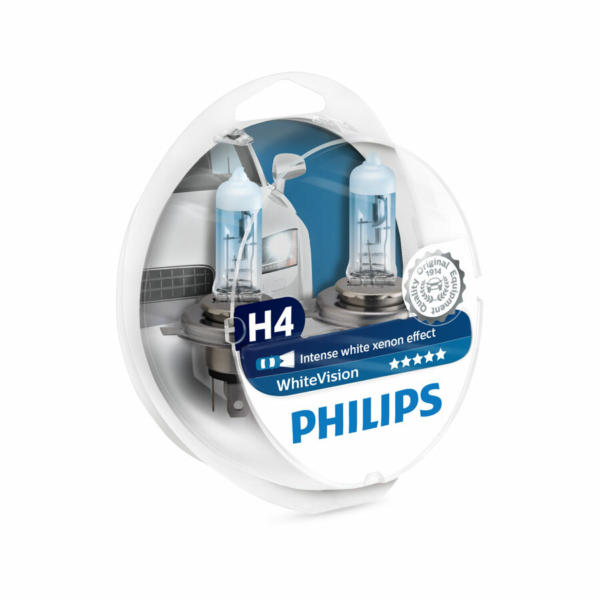 Philips WhiteVision H4 Glühlampe +60%