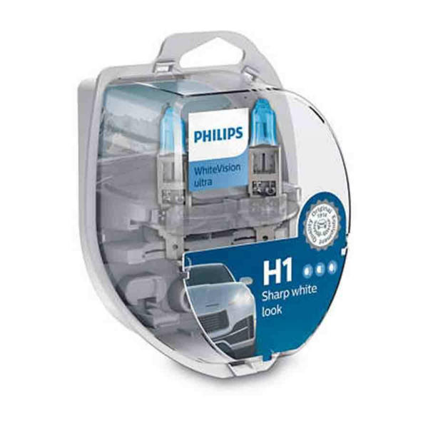 Philips White Vision Ultra H1 Halogen-Scheinwerferlampe