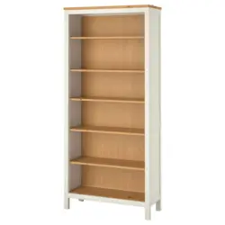 IKEA HEMNES B&uuml;cherregal - wei&szlig; gebeizt/hellbraun