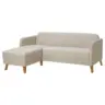IKEA LINAN&Auml;S 3er-Sofa - mit R&eacute;camiere/Vissle beige