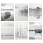 IKEA IKEA BILD Bild 6 St&uuml;ck - Ruderboot und Stege