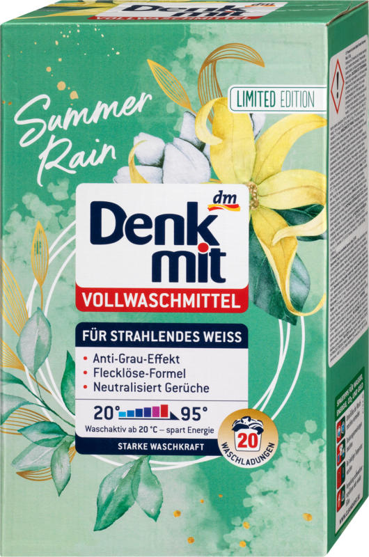 Denkmit Vollwaschmittel Pulver Summer Rain