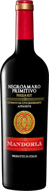 Mandorla Negroamaro/Primitivo di Puglia IGT Limited Edition, Italie, les Pouilles, 2022, 75 cl
