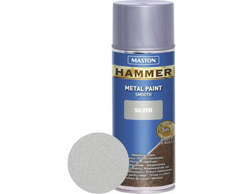 Metallschutz Spray Maston Hammer glatt silber 400 ml