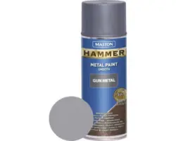 Sprühlack Maston Hammer Gun Metal smooth Metallschutz grau 400 ml