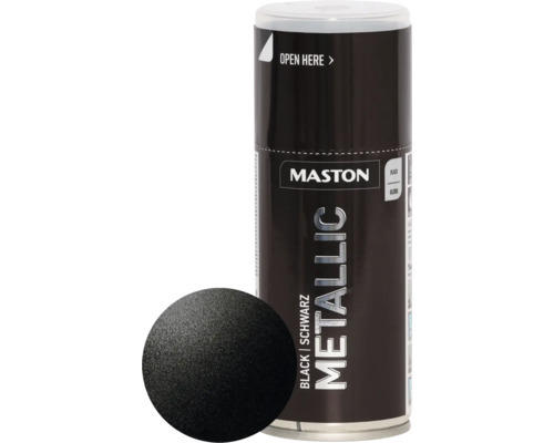 Sprühlack Maston Metallic schwarz 150 ml
