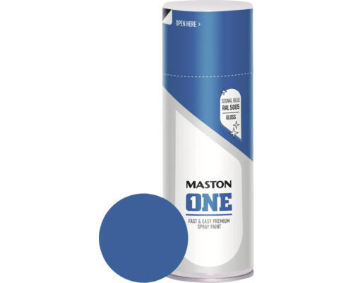 Sprühlack Maston ONE! glänzend RAL 5005 signalblau 400 ml