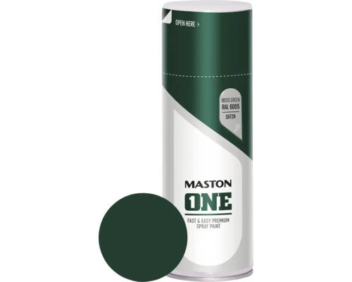 Sprühlack Maston ONE! seidenmatt RAL 6005 moosgrün 400 ml