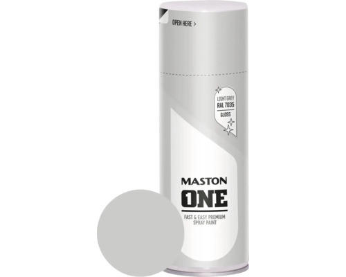 Sprühlack Maston ONE! glänzend RAL 7035 lichtgrau 400 ml