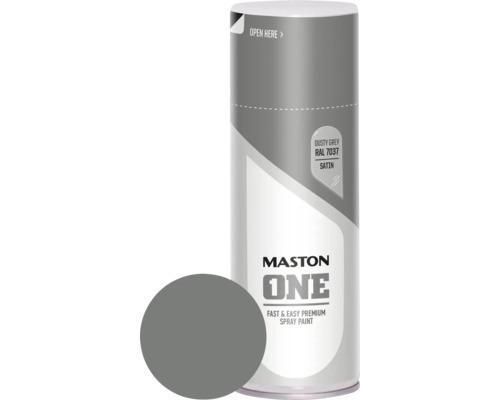 Sprühlack Maston ONE! seidenmatt RAL 7037 grau 400 ml