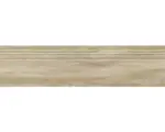 Hornbach Feinsteinzeug Treppenstufe San Remo 29,5x120,0 cm beige matt rektifiziert