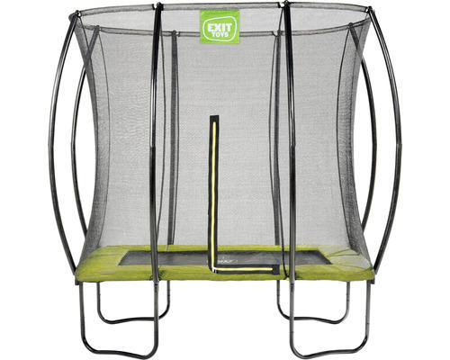 EXIT Silhouette Trampolin mit Sicherheitsnetz 254 x 153 cm grün