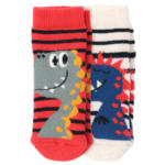 Ernsting's family 2 Paar Newborn Socken mit Dino-Motiv - bis 26.04.2024
