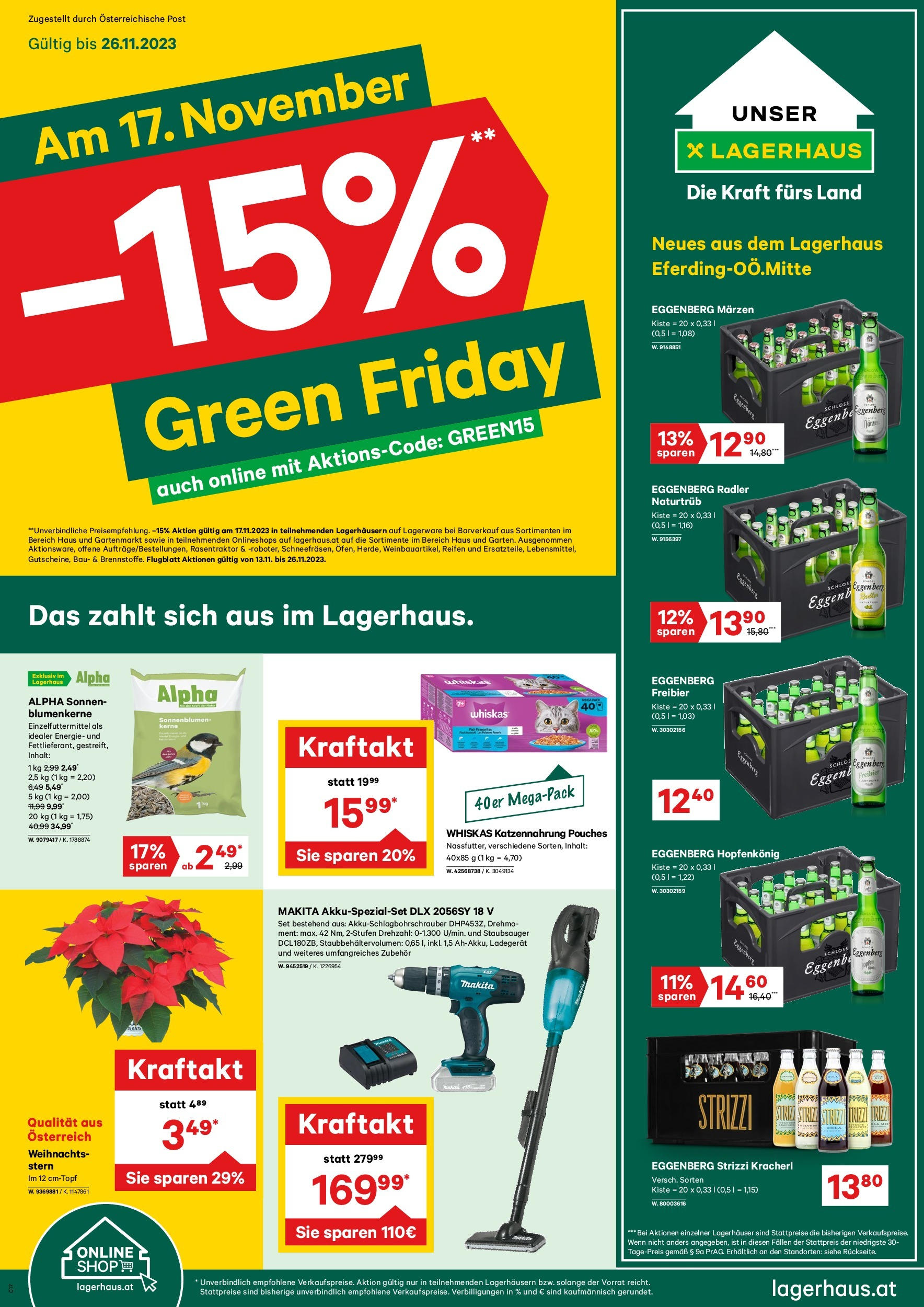 Lagerhaus - Wochen Angebote von 13.11.2023 - Aktuelle Angebote | Seite: 1 | Produkte: Staubsauger