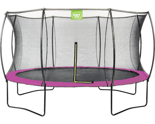 Trampolin EXIT Silhouette 366 + Netz Rosa