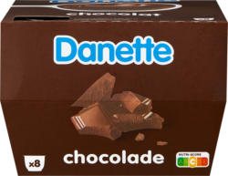 Crème Chocolat Danette Danone, 8 x 125 g