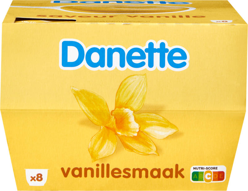 Crème Vanille Danette, 8 x 125 g