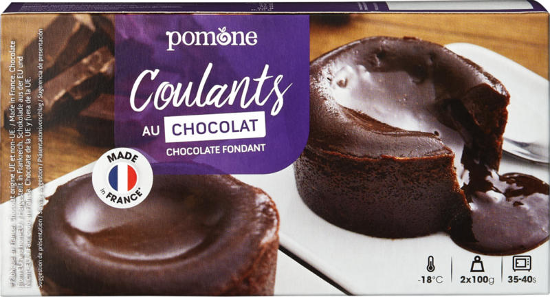 Pomone Schokoladen-Coulants, 2 x 100 g