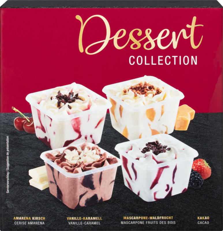 Gelato Dessert Collection , assortito, 4 x 130 ml