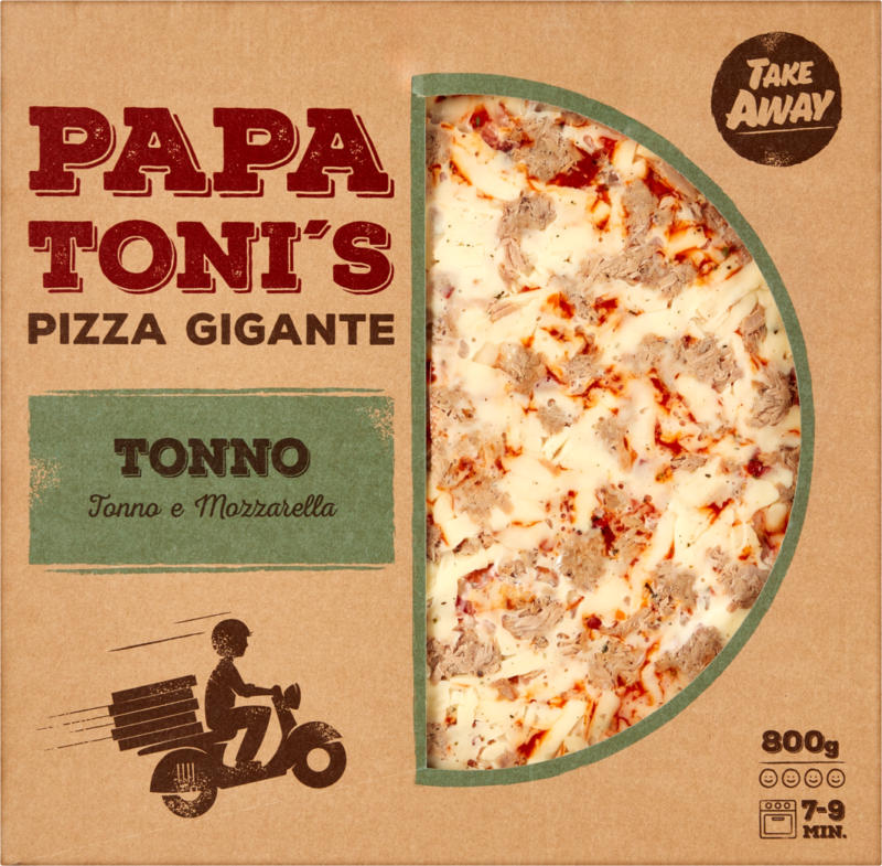 Papa Toni's Pizza Gigante Tonno, 800 g