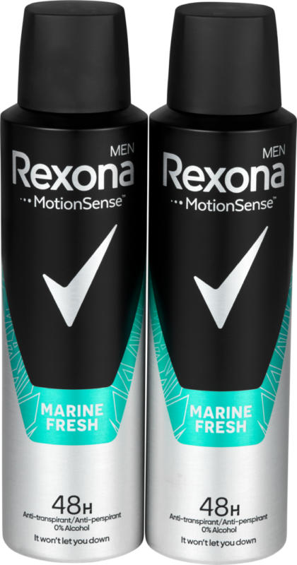Deodorante spray Marine Rexona Men, 2 x 150 ml