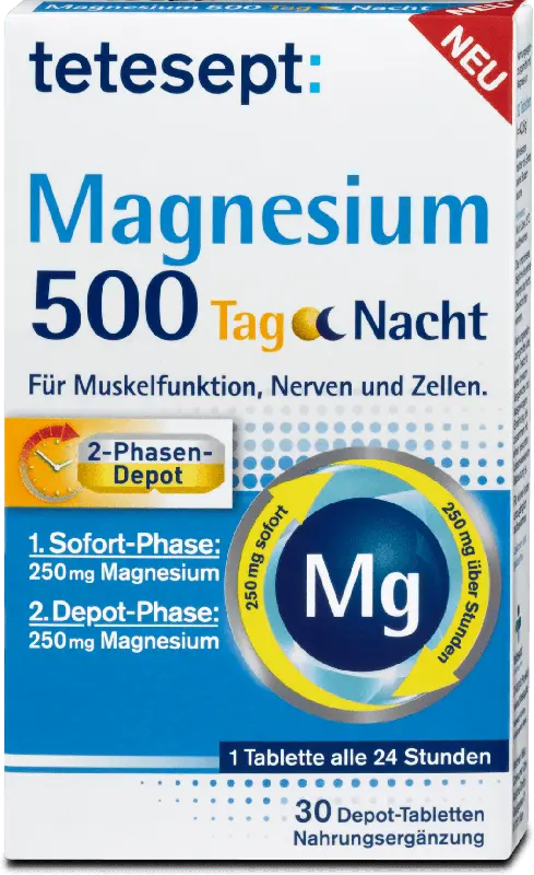 tetesept Magnesium 500 Tag & Nacht Tabletten