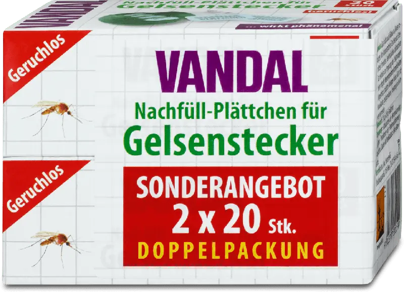 VANDAL Nachfüll-Plättchen für Gelsenstecker