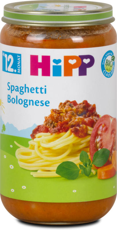 Hipp Menü Spaghetti Bolognese