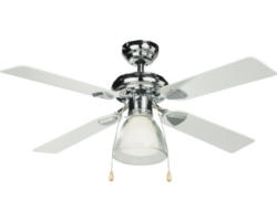 Deckenventilator Madeira Calpea Ø 106 cm silber/weiß