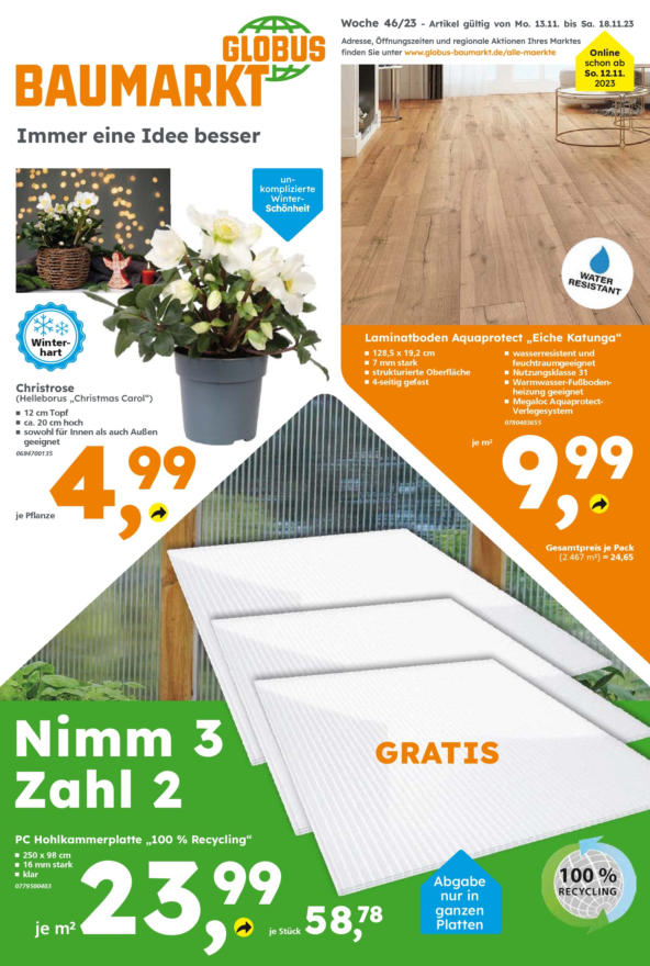 Globus Baumarkt ⭐ Alle Prospekte in Nürnberg online Handelsangebote