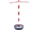 Hornbach Kettenständer mit Fuß und 4 Ösen weiß/rot 870 mm