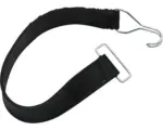 Hornbach Spanngurt mit Haken und Drahtlasche für Rollbehälter Gummi schwarz 400x37 mm