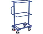 Hornbach Beistellwagen mit 3 offenen Ebenen Stahl blau Tragkraft 200 kg