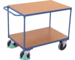 Hornbach Tischwagen Classic-Line mit 2 Böden 1000x700 mm Stahl blau Tragkraft 500 kg