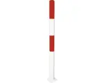 Hornbach Absperrpfosten Stahl weiß/rot 1000 mm