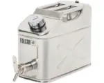 Hornbach Falcon Sicherheitskanister mit Tragegriff, Schraubverschluss und Feindosierhahn 10 l Edelstahl