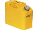 Hornbach Falcon Sicherheitskanister mit Tragegriff, Schraubverschluss und Transportzulassung 10 l Stahl gelb lackiert inkl. Auslaufrohr